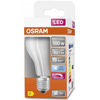 LED Dimmelhető izzó RETROFIT A60 E27/11W/230V 4000K - Osram