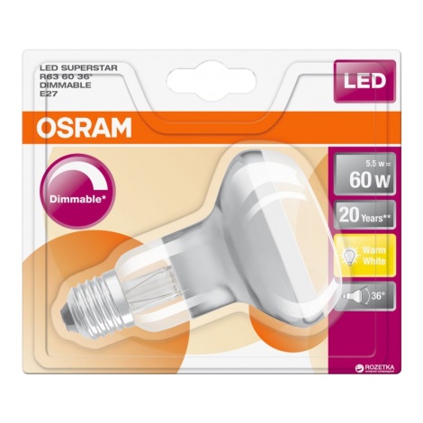 LED Dimmelhető izzó RETROFIT E27/5,5W/230V 2700K - Osram