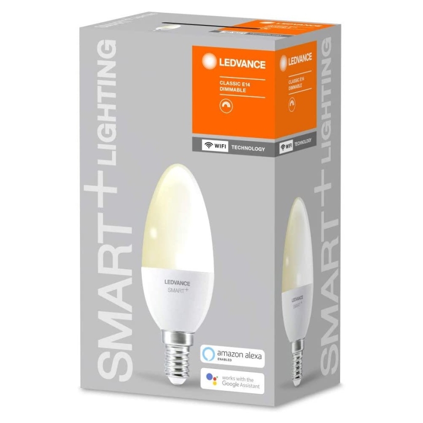 LED Dimmelhető izzó SMART + E14/5W/230V 2700K Wi-Fi - Ledvance