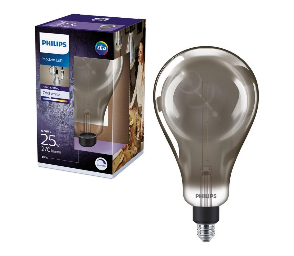 LED Dimmelhető izzó SMOKY VINTAGE Philips A160 E27/6,5W/230V 4000K 8718696815106