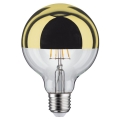 LED Dimmelhető izzó tükörgömbfejjel GLOBE G95 E27/6,5W/230V 2700K arany - Paulmann 28675