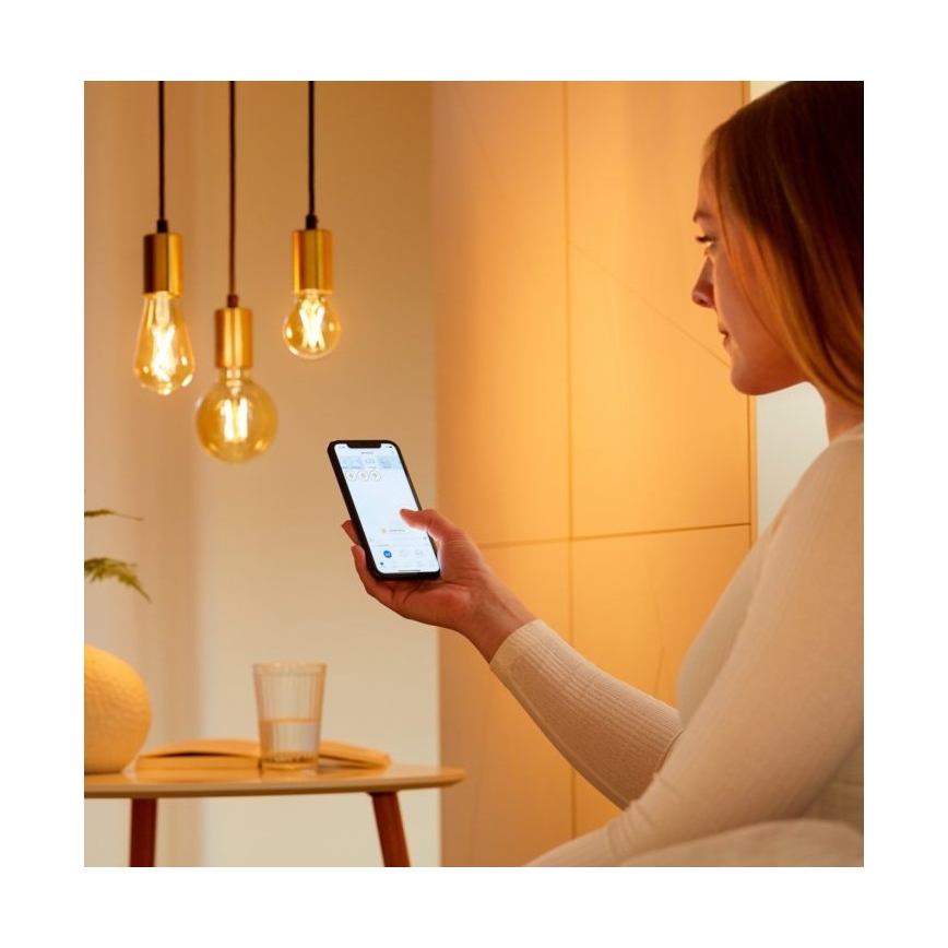 LED Dimmelhető izzó VINTAGE FILAMENT A60 E27/6,7W/230V 2000-5000K CRI 90 Wi-Fi - WiZ