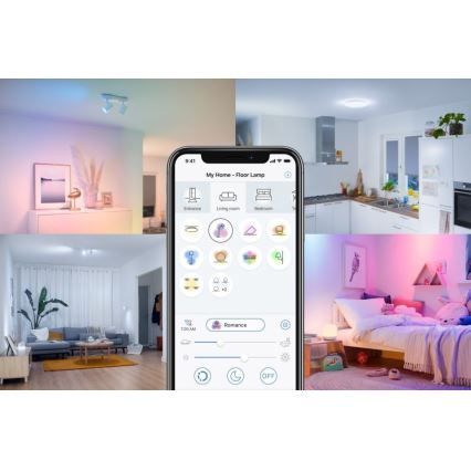 LED Dimmelhető izzó VINTAGE FILAMENT A60 E27/6,7W/230V 2000-5000K CRI 90 Wi-Fi - WiZ