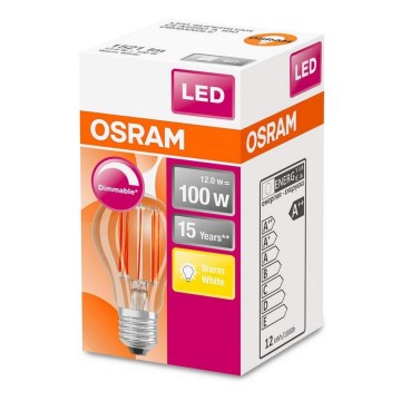 LED Dimmelhető izzó VINTAGE E27/12W/230V - Osram