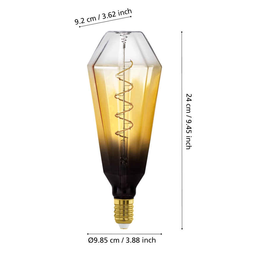 LED dimmelhető izzó VINTAGE E27/4W/230V 1700K bézs - Eglo 110236