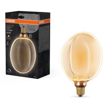 LED dimmelhető izzó VINTAGE E27/4W/230V 1800K arany - Osram