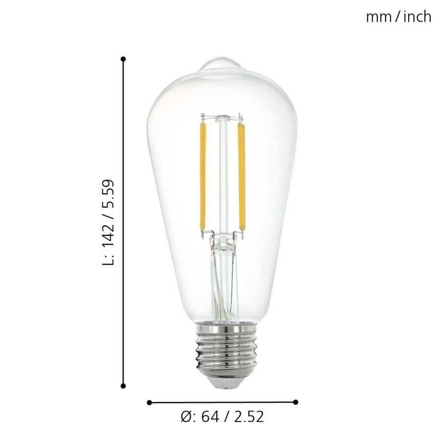 LED Dimmelhető izzó E27/6W/230V 2700K - Eglo