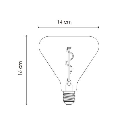 LED Dimmelhető izzó VINTAGE EDISON E27/3W/230V 1800K