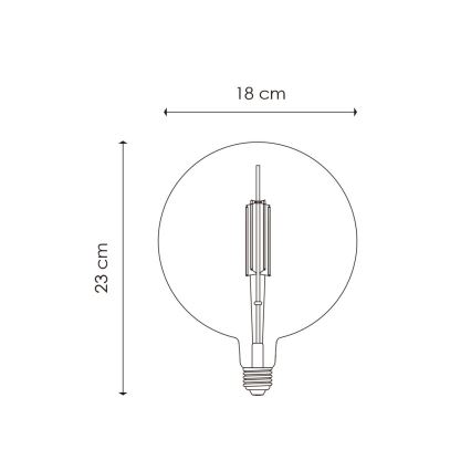 LED Dimmelhető izzó VINTAGE EDISON G180 E27/4W/230V 2700K