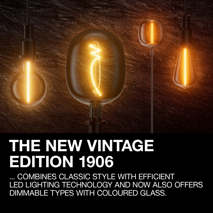 LED dimmelhető izzó VINTAGE FILAMENT E27/11W/230V 1800K - Osram