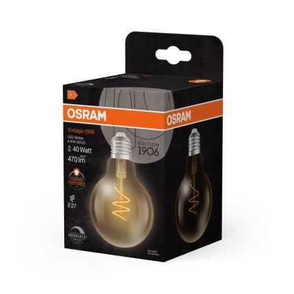LED dimmelhető izzó VINTAGE FILAMENT E27/4,9W/230V 2200K CRI 90 - Osram