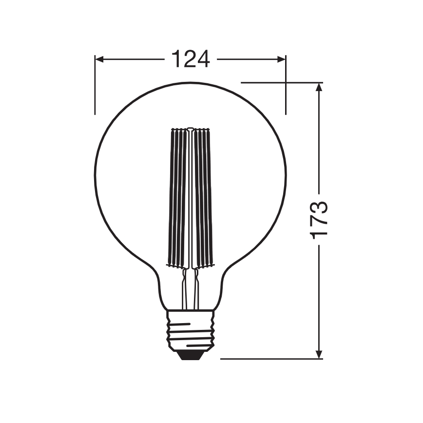 LED dimmelhető izzó VINTAGE FILAMENT E27/5,8W/230V 2200K - Osram