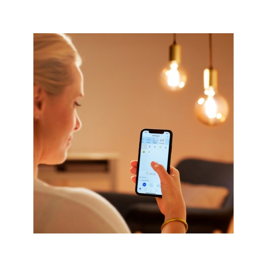 LED Dimmelhető izzó VINTAGE FILAMENT G200 E27/6W/230V 2000-5000K CRI 90 Wi-Fi - WiZ