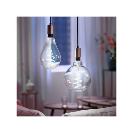 LED Dimmelhető izzó VINTAGE FILAMENT G200 E27/6W/230V 2000-5000K CRI 90 Wi-Fi - WiZ
