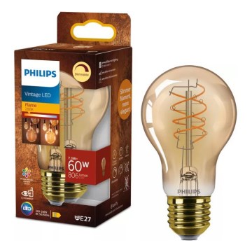 LED dimmelhető izzó VINTAGE Philips A60 E27/7,3W/230V 2200K