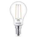 LED Dimmelhető izzó VINTAGE Philips P45 E14/2,7W/230V 2700K