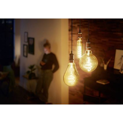LED Dimmelhető izzó VINTAGE Philips T65 E27/6,5W/230V 2000K