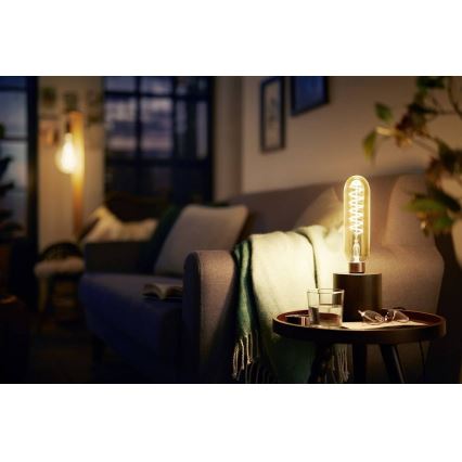 LED Dimmelhető izzó VINTAGE Philips T65 E27/6,5W/230V 2000K