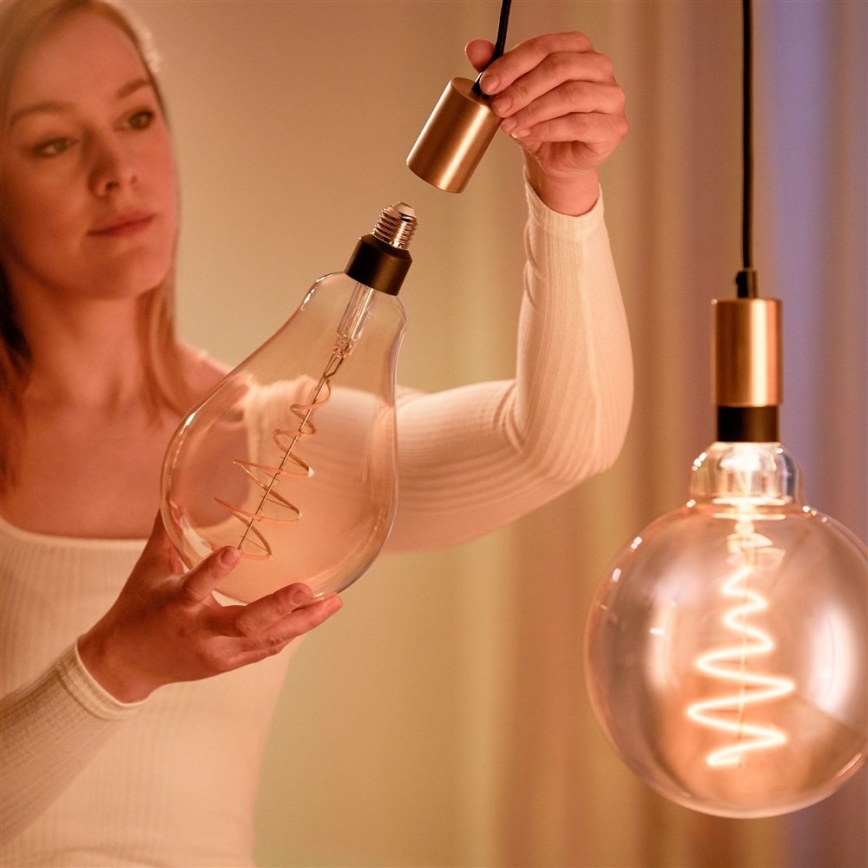 LED Dimmelhető izzó VINTAGE FILAMENT PS160 E27/6,5W/230V 2000-5000K CRI 90 Wi-Fi -WiZ