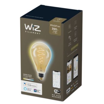 LED Dimmelhető izzó VINTAGE FILAMENT PS160 E27/6,5W/230V 2000-5000K CRI 90 Wi-Fi -WiZ