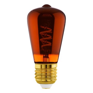 LED dimmelhető izzó VINTAGE ST48 E27/4W/230V 2000K piros - Eglo 110199