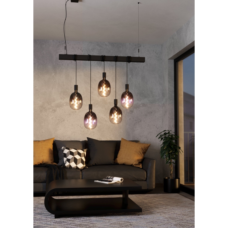 LED dimmelhető izzó VINTAGE T120 E27/4W/230V 1800K lila - Eglo 110226
