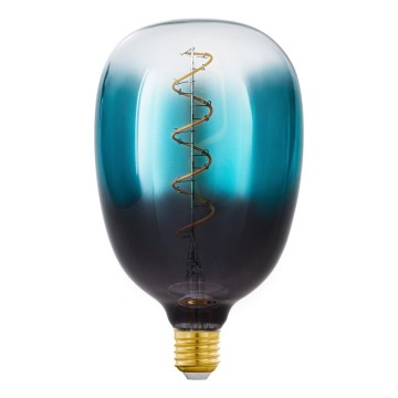 LED dimmelhető izzó VINTAGE T120 E27/4W/230V 2000K kék - Eglo 110224