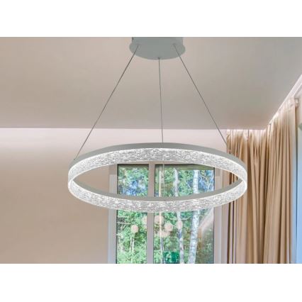 Fényerőszabályozható kábeles csillár ALIANZ LED/45W/230V 3000-6000K, átm. 60 cm + távirányító