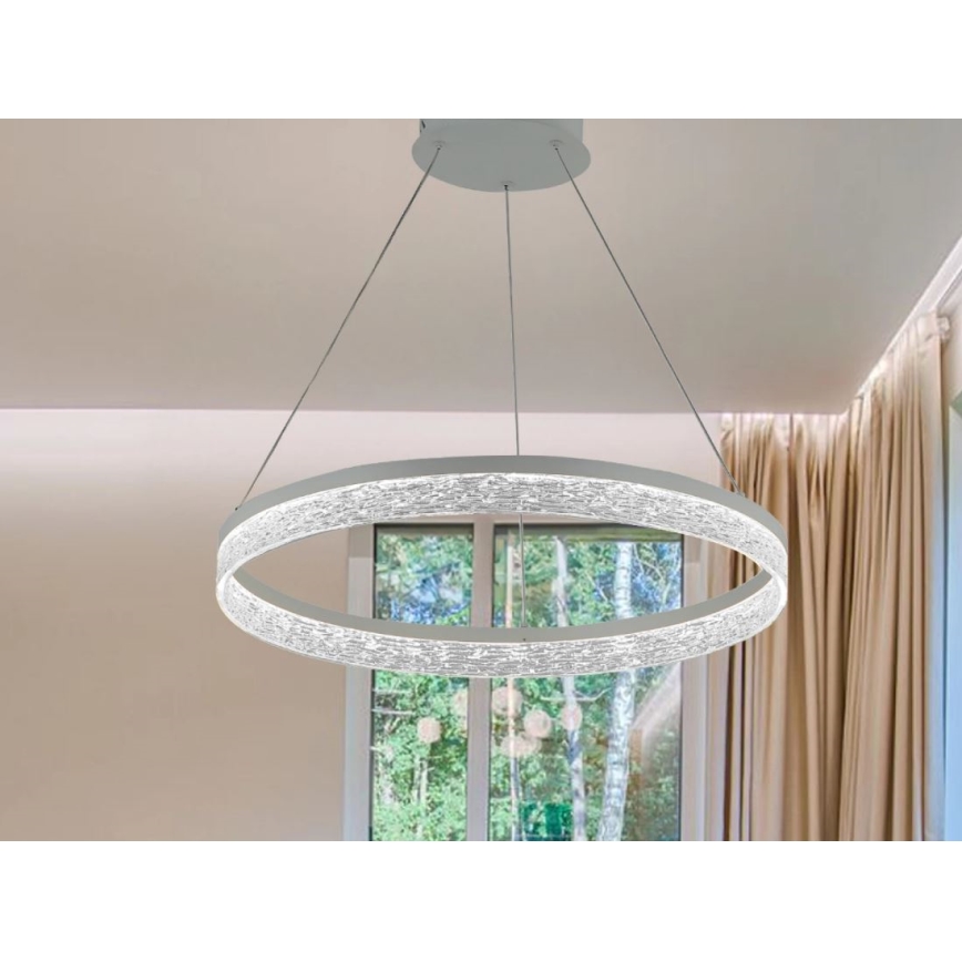 Fényerőszabályozható kábeles csillár ALIANZ LED/45W/230V 3000-6000K, átm. 60 cm + távirányító