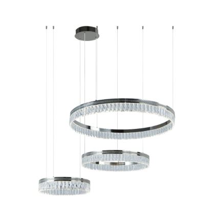 LED fényerőszabályozható kristálycsillár kábelen THALIA LED/120W/230V 3000-6000K + távirányító