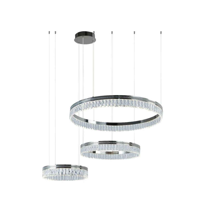 LED fényerőszabályozható kristálycsillár kábelen THALIA LED/120W/230V 3000-6000K + távirányító