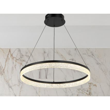 LED dimmelhető, kábelen függesztett csillár ALIANZ LED/60W/230V 3000-6000K Ø 80 cm + távirányítóval