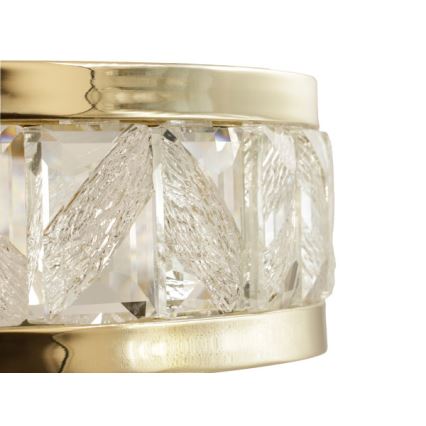 LED fényerőszabályozható kábelen függő kristálycsillár ENRIQUE LED/55W//230V 3000-6000K átm. 80 cm + távirányító