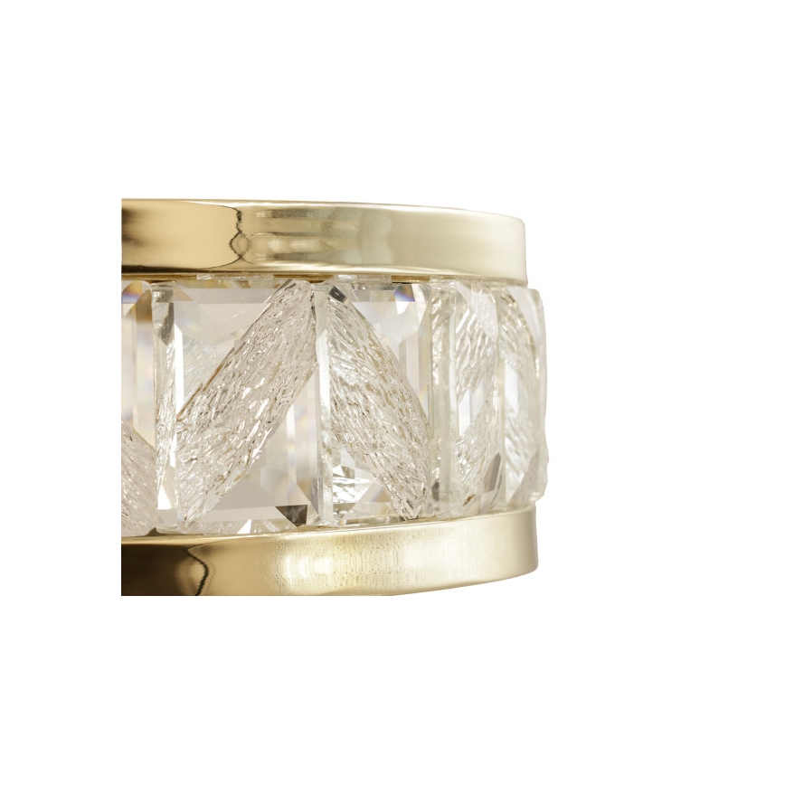 LED fényerőszabályozható kábelen függő kristálycsillár ENRIQUE LED/55W//230V 3000-6000K átm. 80 cm + távirányító