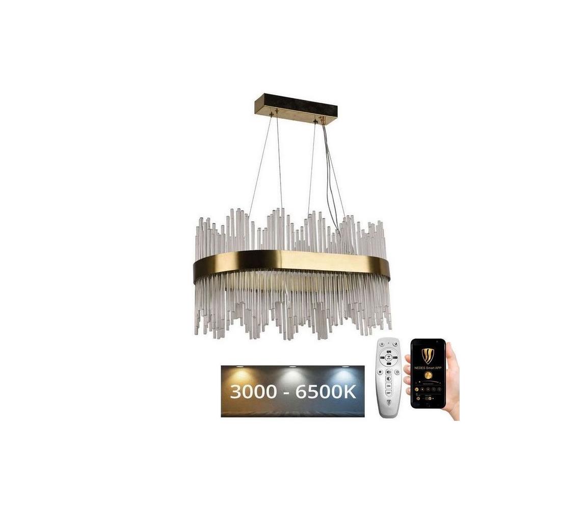 LED Dimmelhető kristály csillár zsinóron LED/70W/230V + távirányítás