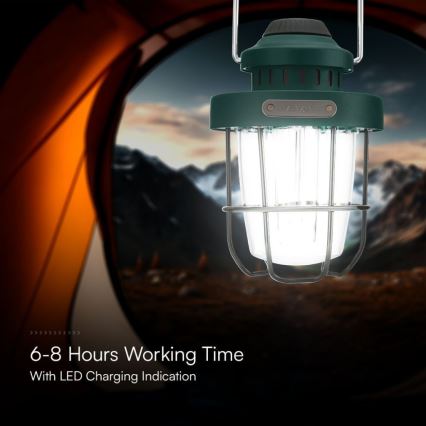 LED Dimmelhető kültér pendant rechargeable lámpa LED/5W/5V 2700-6500K IP44