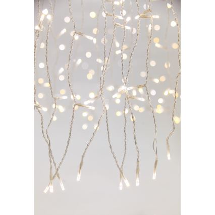 LED dimmelhető kültéri függöny CURTAIN 360xLED/8,4W/230V 2x2 m IP44 meleg fehér + távirányító