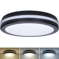 LED Dimmelhető kültéri mennyezeti lámpa LED/18W/22W/26W/230V 3000/4000/6500K IP65 fekete