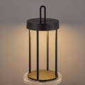 LED dimmelhető kültéri újratölthető érintésvezérelt asztali lámpa GENTLE LED/1,5W/3,7V 3000 mAh IP44 fekete