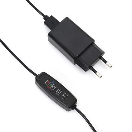 LED Dimmelhető lámpa csipeszes növények megvilágítására LED/3W/230V fekete