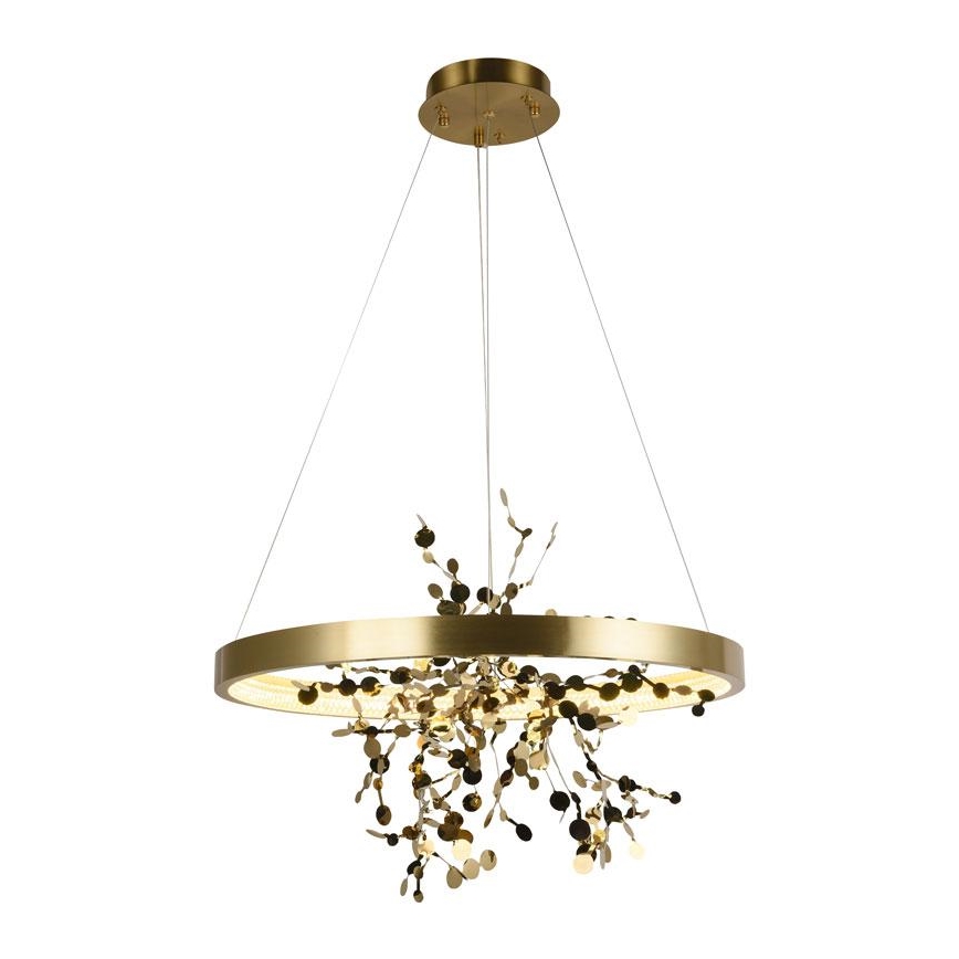 LED Fényerőszabályzós csillár kábellel LED/40W/230V 3000-6500K arany + távirányító