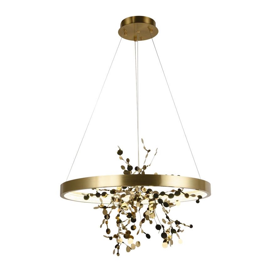 LED Fényerőszabályzós csillár kábellel LED/40W/230V 3000-6500K arany + távirányító