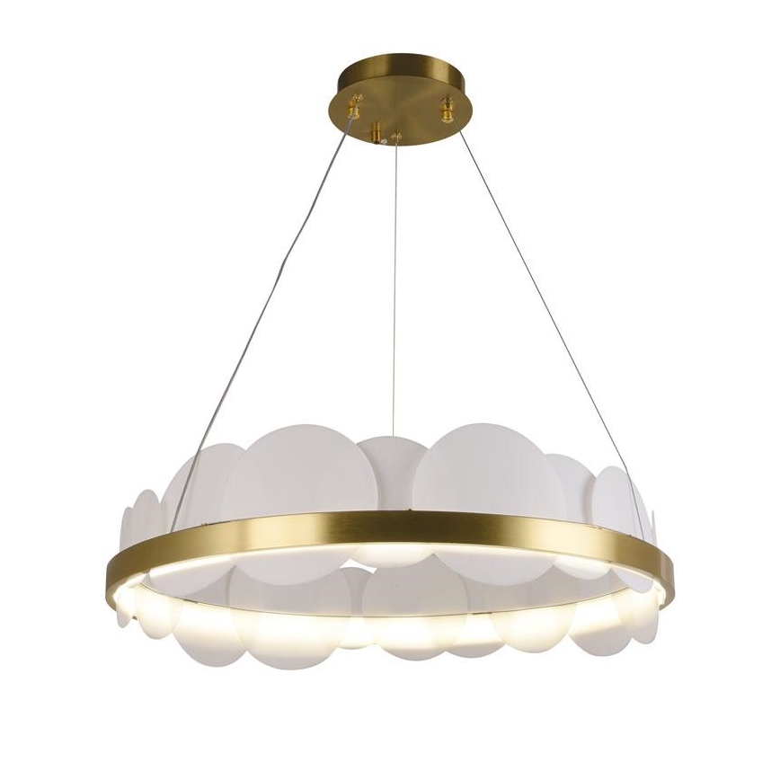 LED Fényerőszabályzós csillár kábellel LED/40W/230V 3000-6500K arany + távirányító