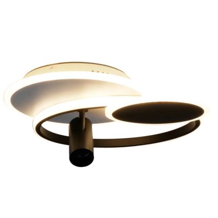 LED Dimmelhető mennyezeti lámpa LED/65W/230V 3000-6500K fehér/fekete + távirányítás