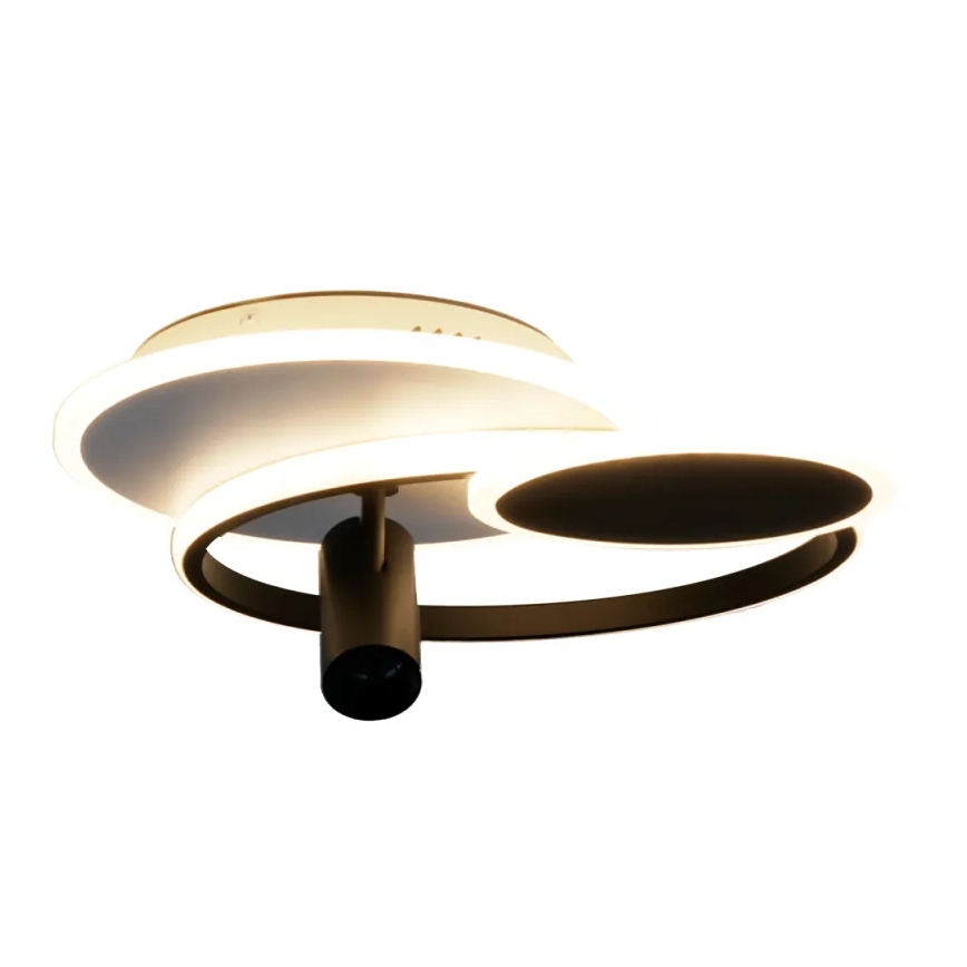LED Dimmelhető mennyezeti lámpa LED/65W/230V 3000-6500K fehér/fekete + távirányítás
