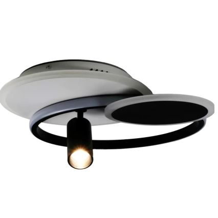 LED Dimmelhető mennyezeti lámpa LED/65W/230V 3000-6500K fehér/fekete + távirányítás
