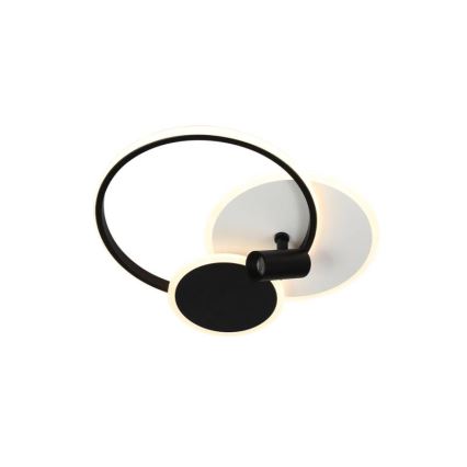 LED Dimmelhető mennyezeti lámpa LED/65W/230V 3000-6500K fehér/fekete + távirányítás