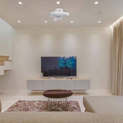 LED Dimmelhető lámpa ventilátorral LED/30W/230V 3000-6500K fehér + távirányítás