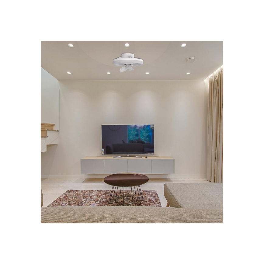 LED Dimmelhető lámpa ventilátorral LED/30W/230V 3000-6500K fehér + távirányítás