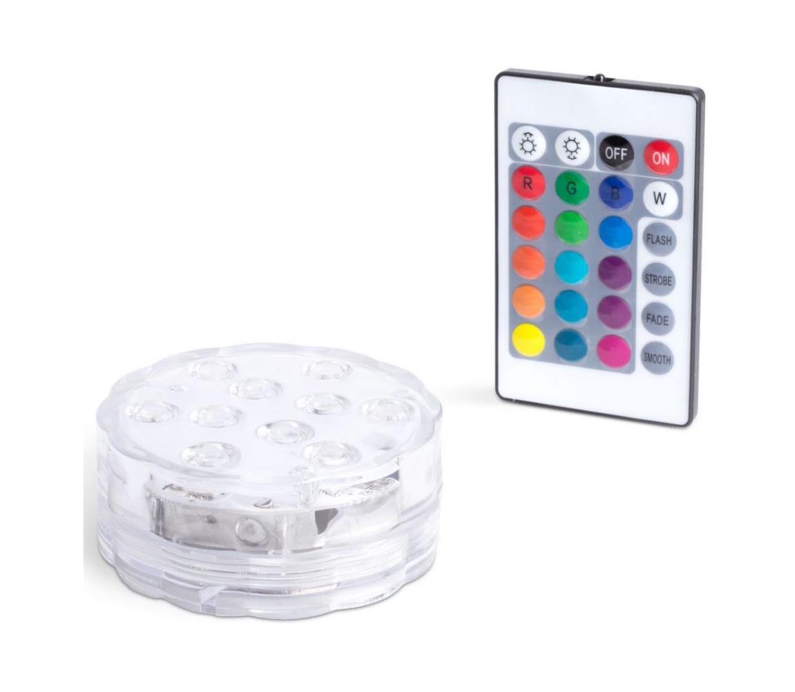 LED Dimmelhető medence világítás LED/3xAAA IP68 + távirányító gl